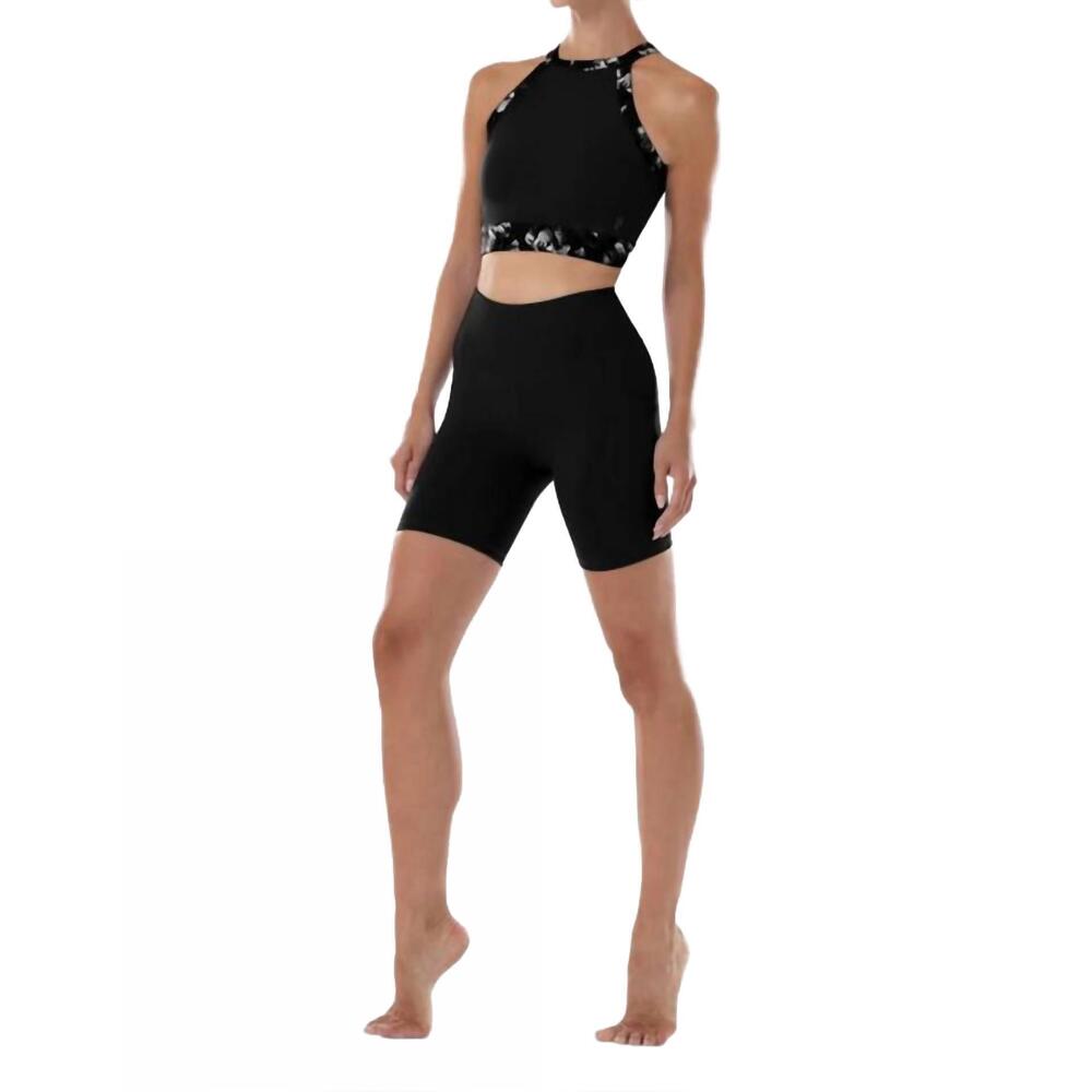 NEW BLOCH paneled shorts in black